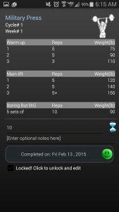 5-3-1 Cycle#1/Week#1 OHP